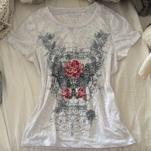 guess floral wings shirt